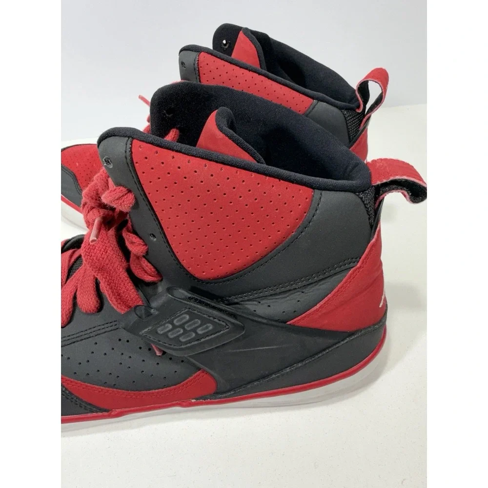 Nike-Air Jordan Flight 45 V Bred-2014-Shoes-Mens Sz 13 683366-021 Read
